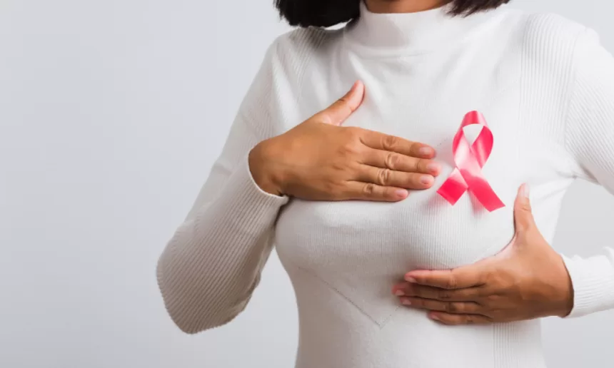 Image promoting Breast Cancer Awareness Month, highlighting lumpectomy, mastectomy, and reconstructive surgery options.